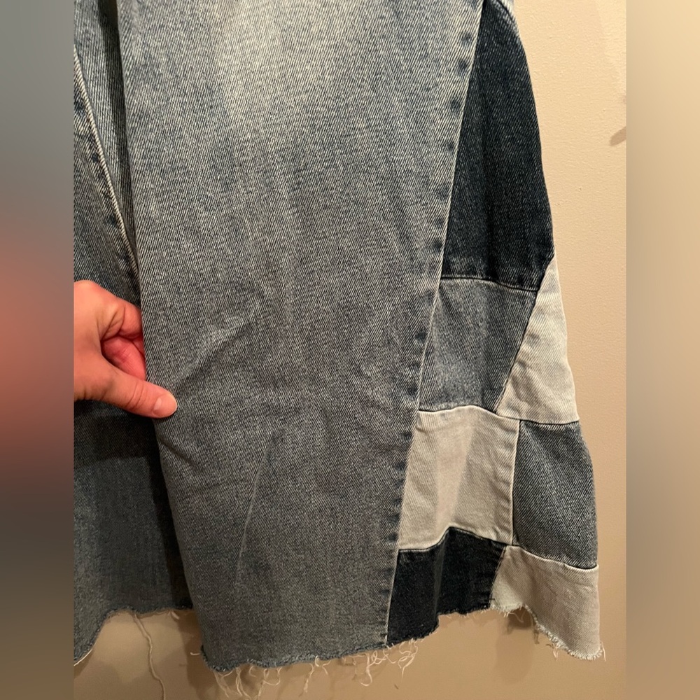 Patchwork Flared Jeans - image 5